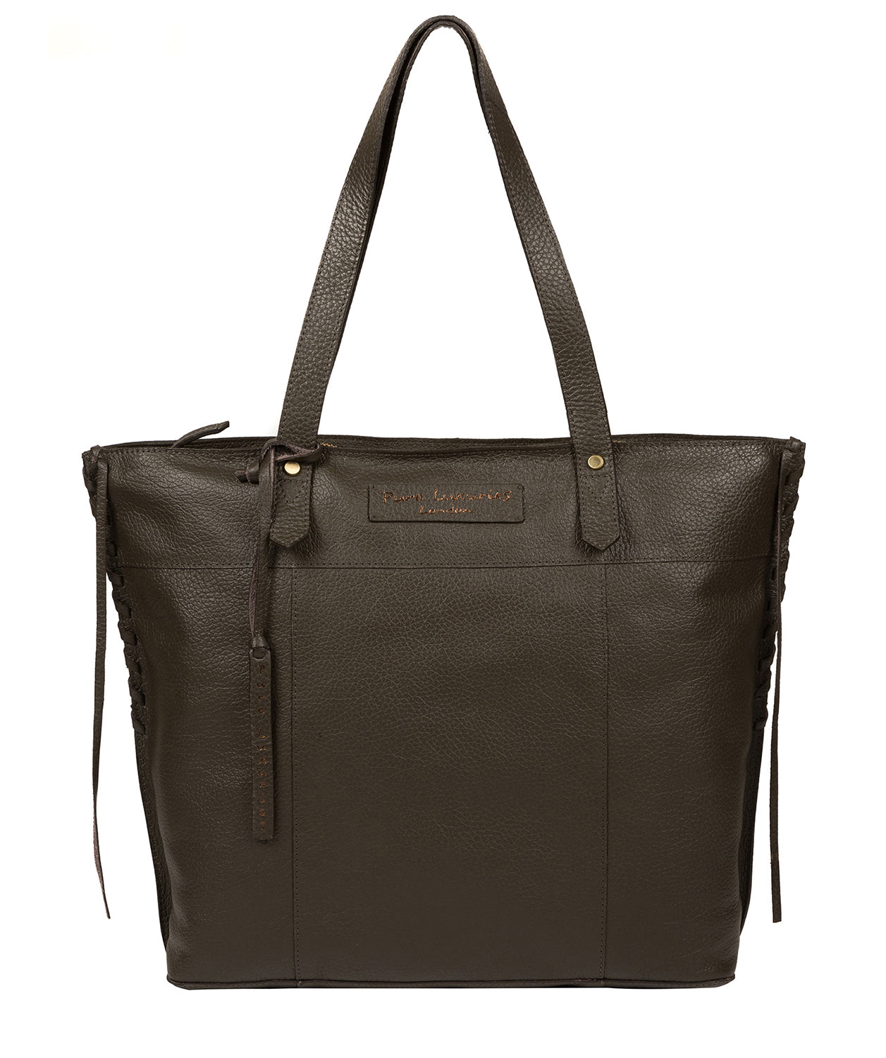 'Hampstead' Hunter Green Leather Tote Bag image 1