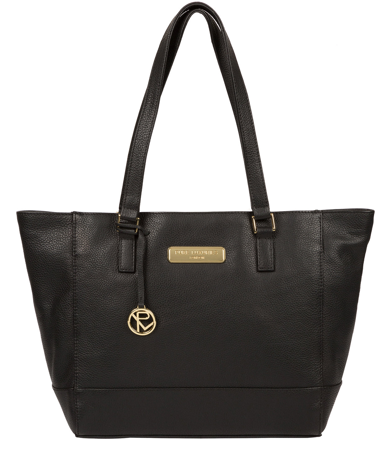 'Sophie' Black Leather Tote Bag image 1