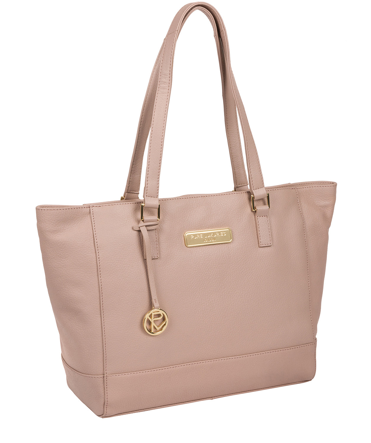 'Sophie' Blush Pink Leather Tote Bag image 5