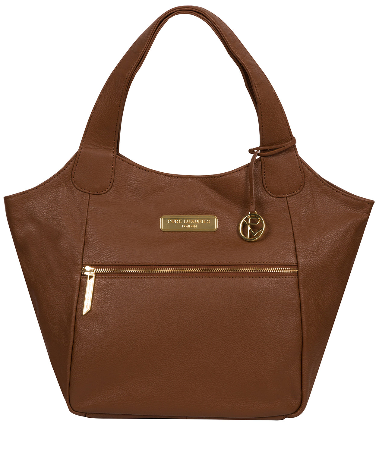 'Roxanne' Tan Leather Tote Bag