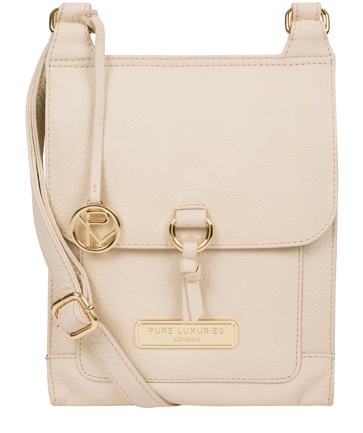 'Naomi' Frappe Leather Cross Body Bag image 1