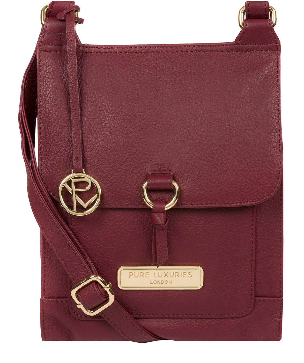 Red Leather Crossbody Bag 'Naomi' by Pure Luxuries – Pure Luxuries London