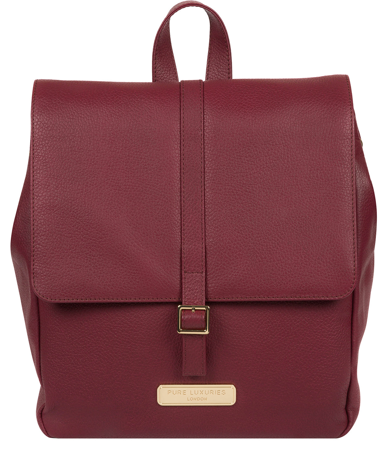 'Daisy' Pomegranate Leather Backpack image 1