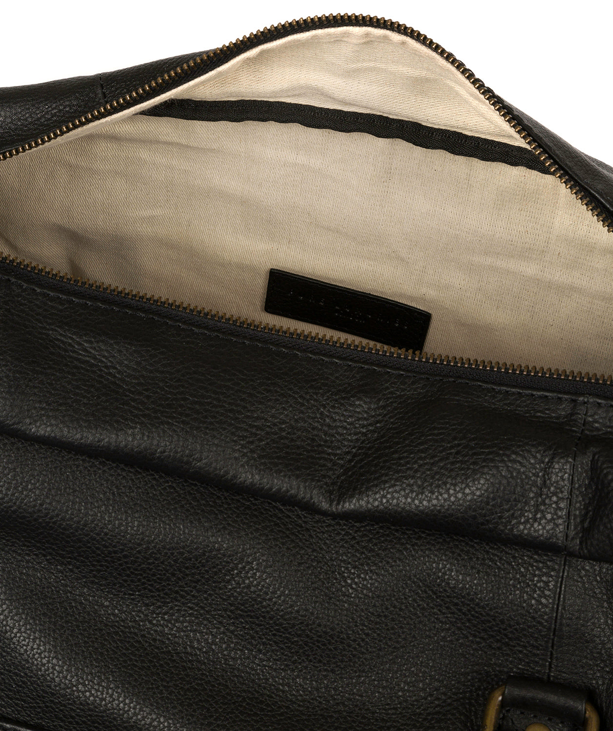 'Global' Black Leather Holdall Pure Luxuries London