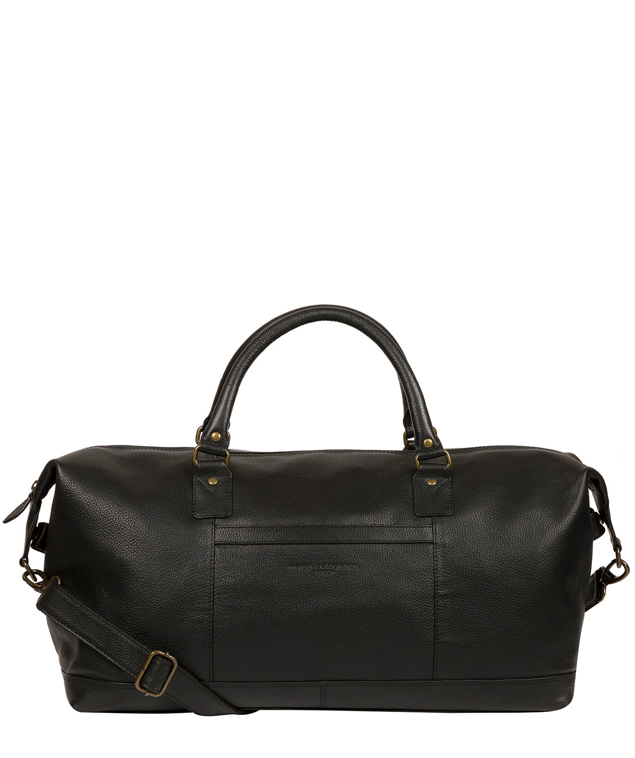 'Cargo' Black Leather Holdall image 1