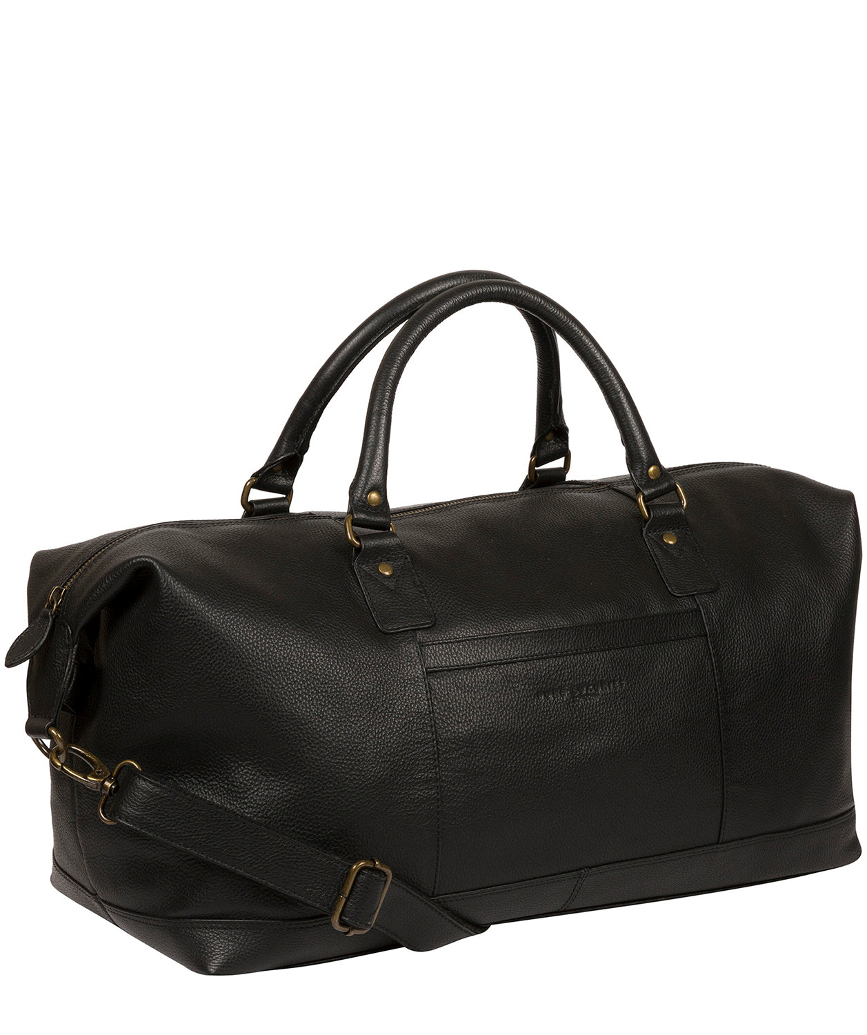 'Cargo' Black Leather Holdall image 5