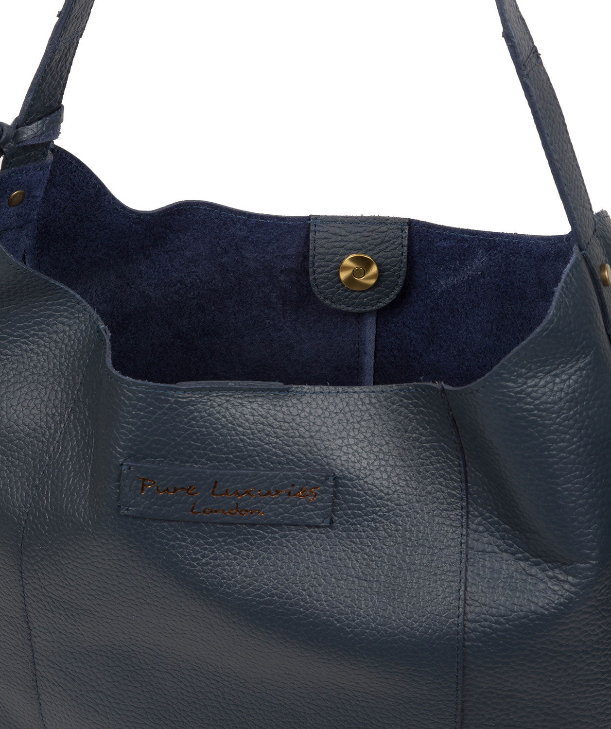 'Hoxton' Denim Leather Shoulder Bag