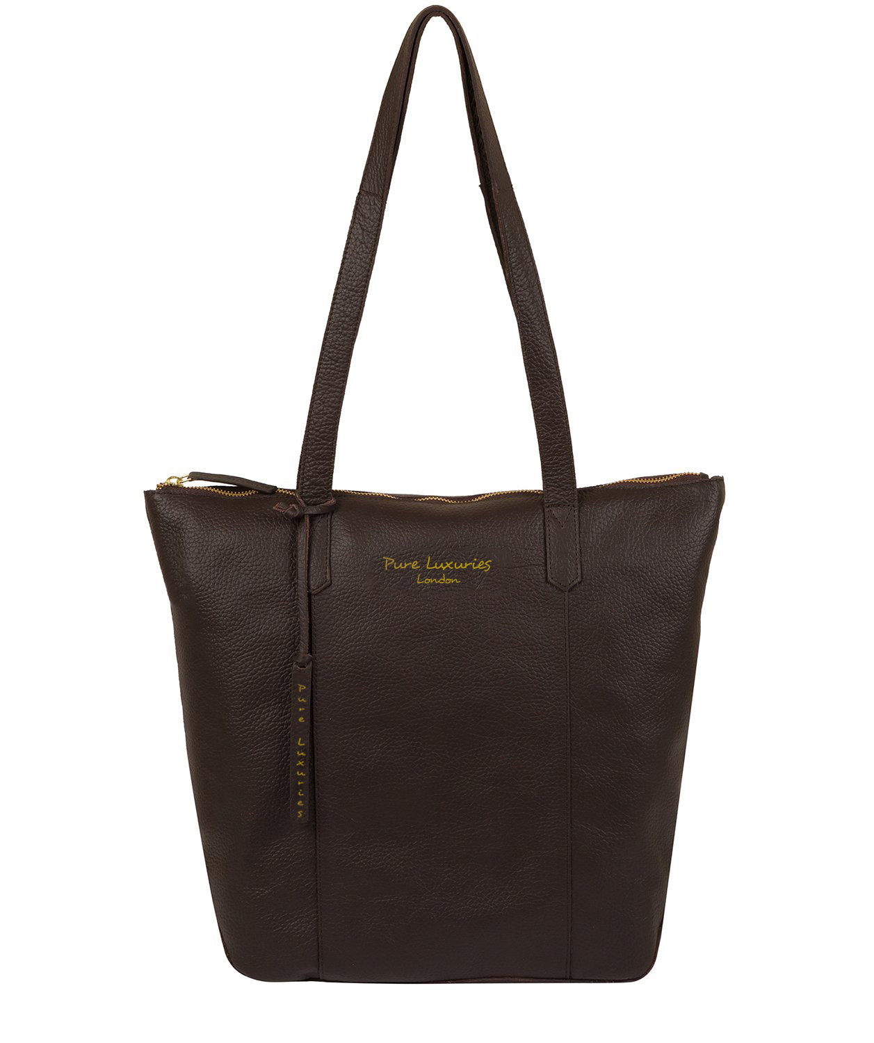 'Blendon' Dark Brown Leather Tote Bag