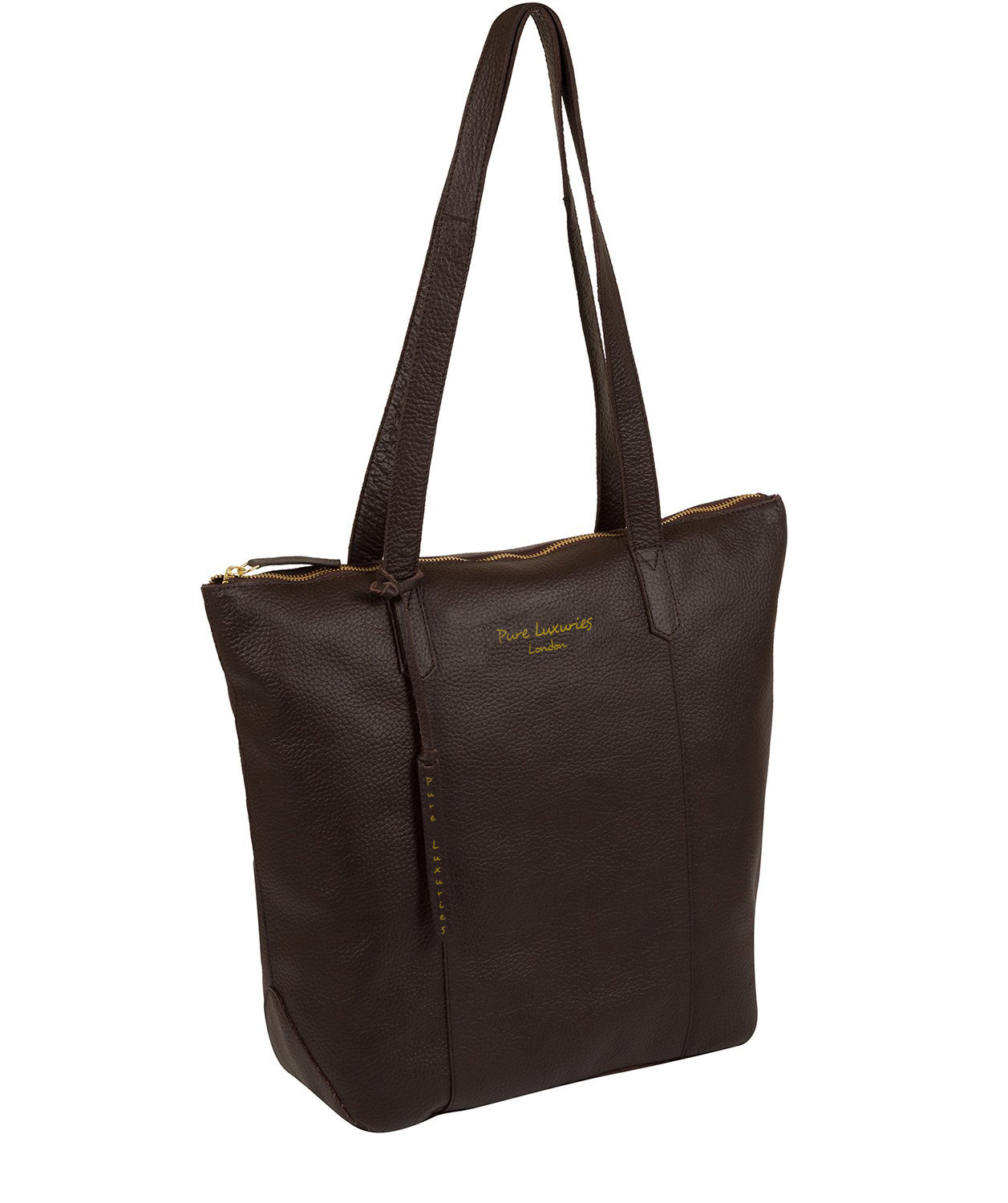 'Blendon' Dark Brown Leather Tote Bag