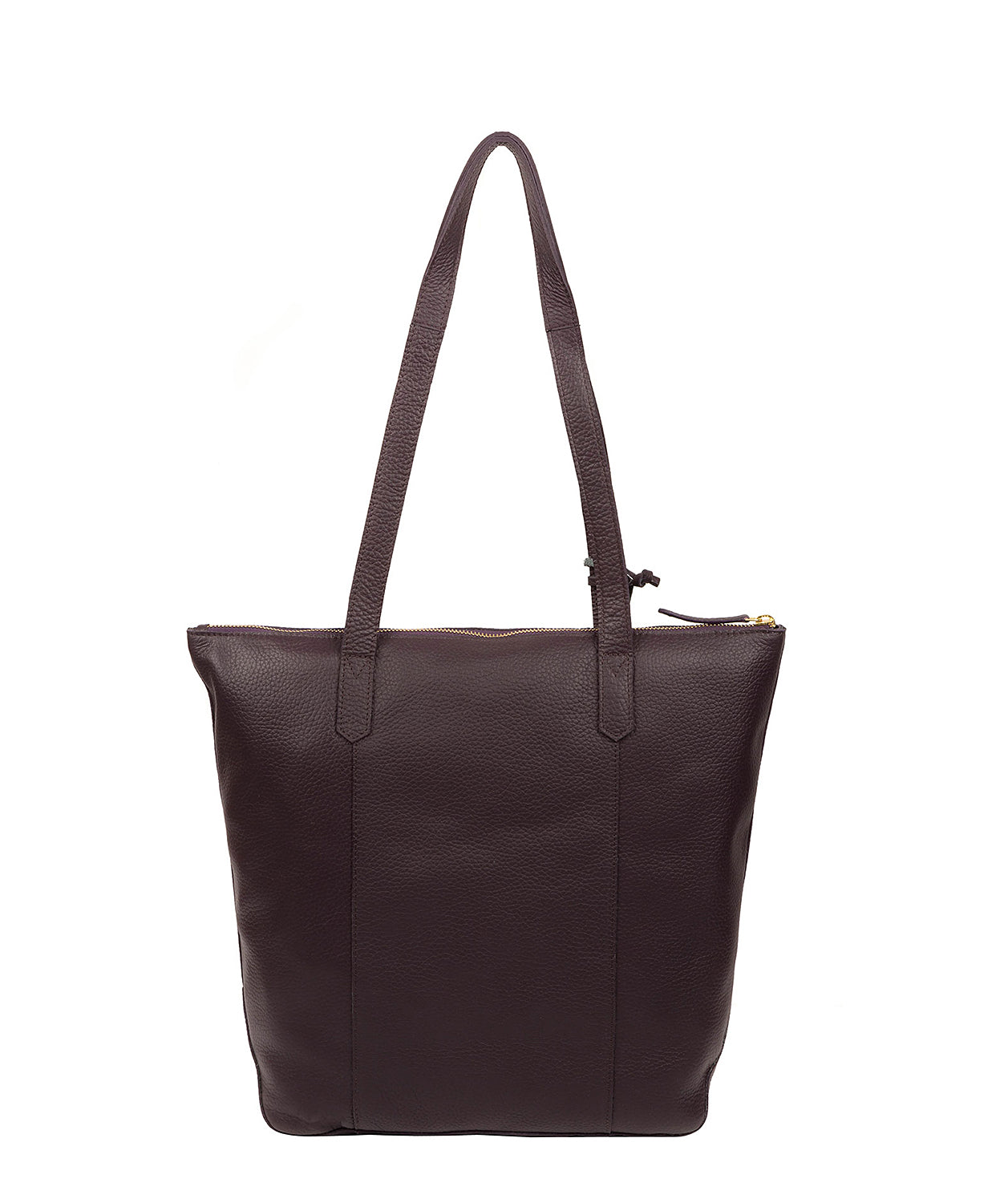 Blendon Plum Leather Shopper Bag