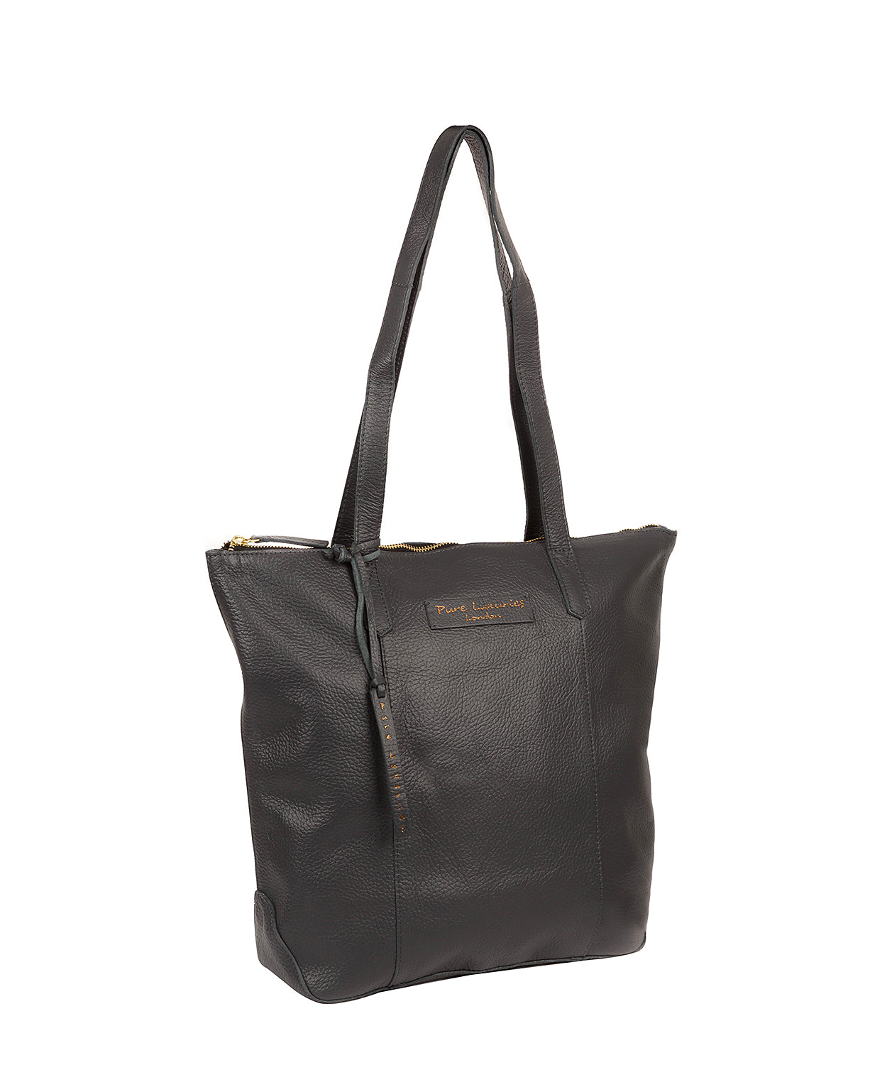 'Blendon' Slate Leather Tote Bag