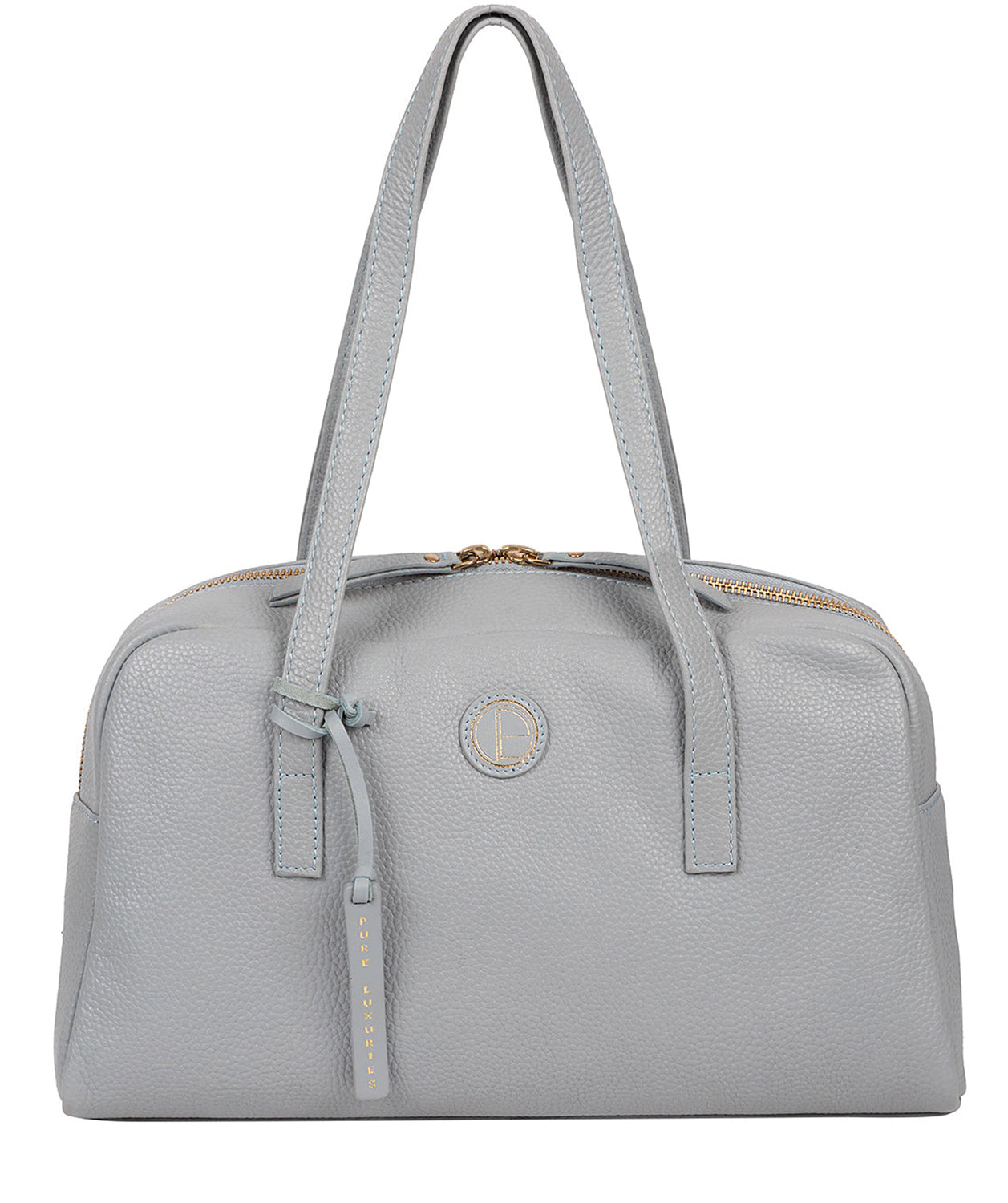 'Pitunia' Cashmere Blue Leather Handbag