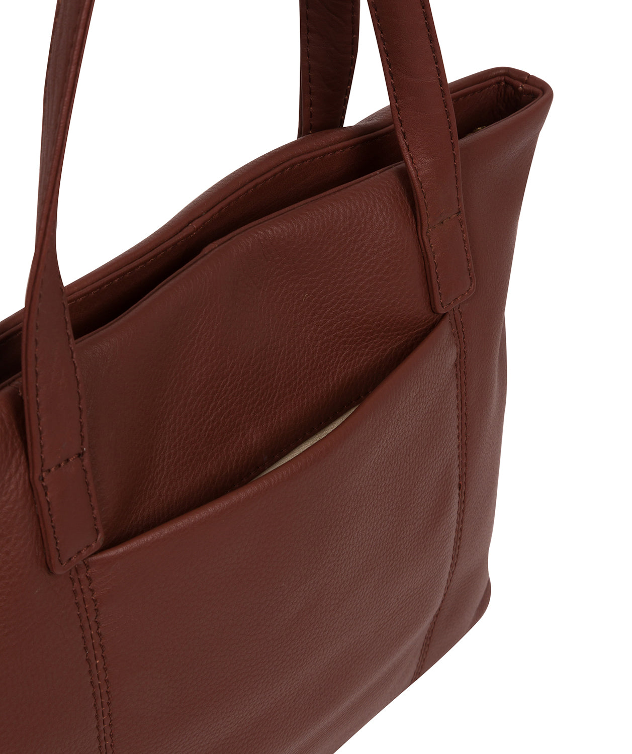 'Adley' Chestnut Leather Handbag