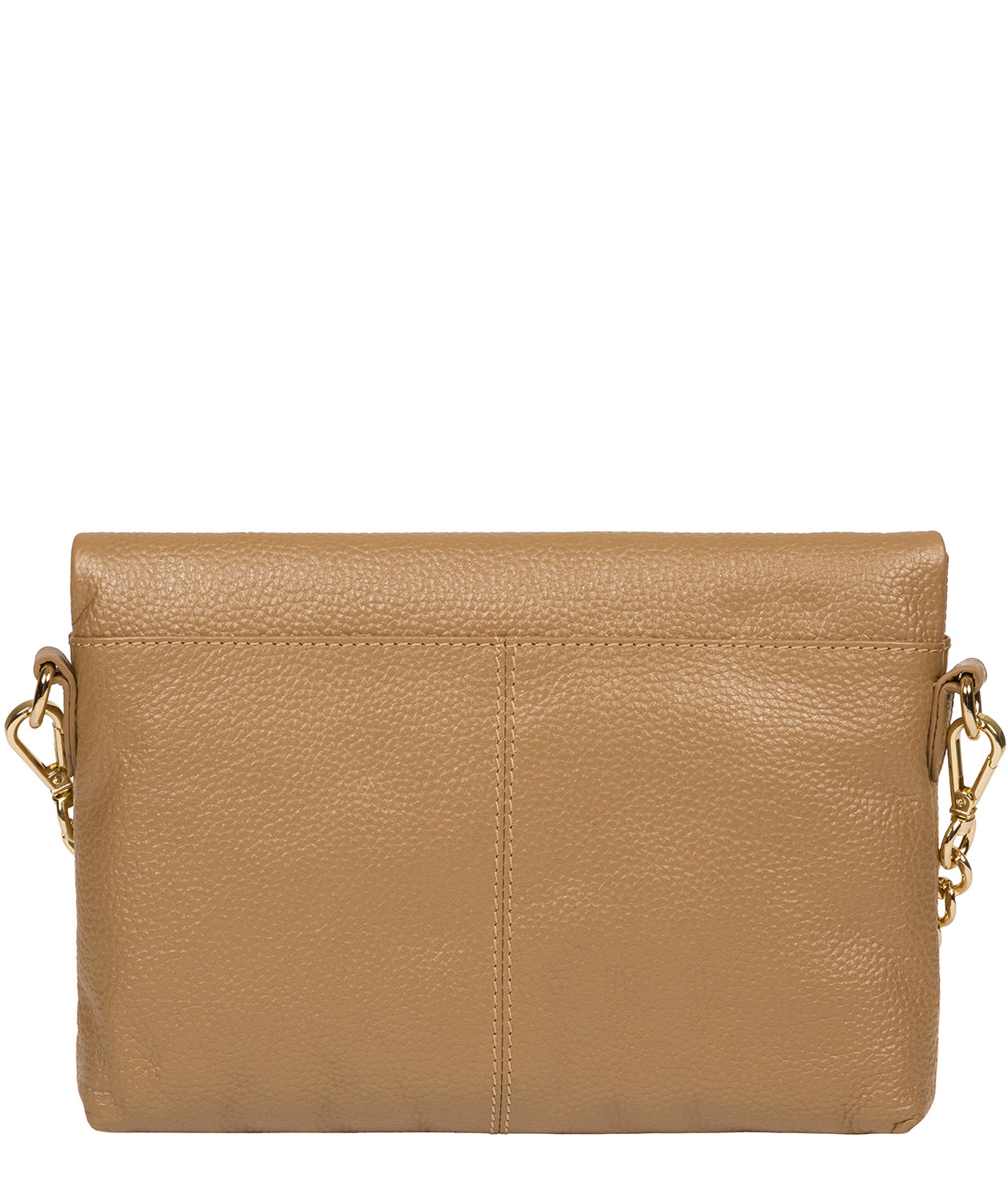 'Floria' Metallic Champagne Leather Cross Body Bag image 3