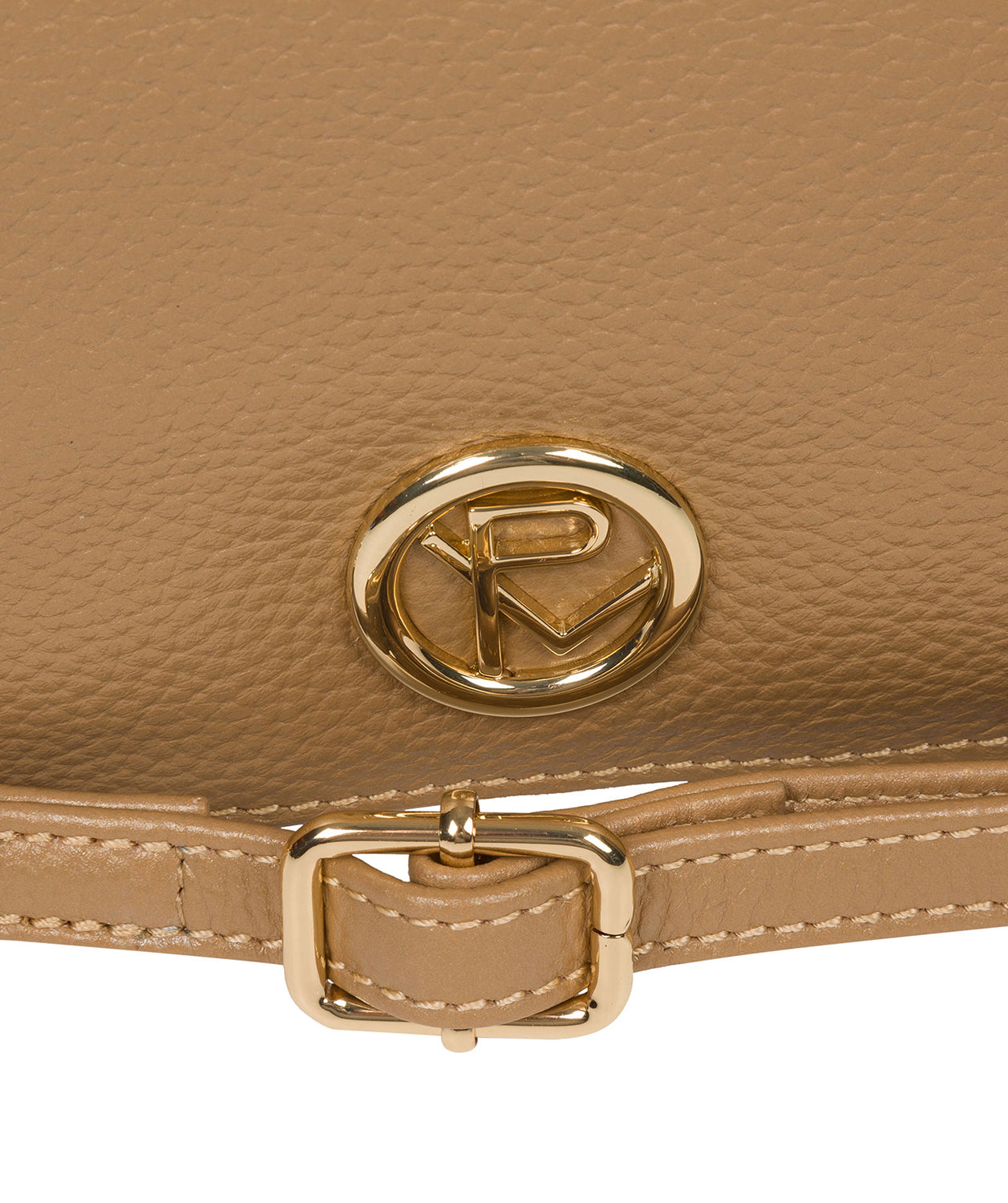 'Esmee' Metallic Champagne Leather Cross Body Bag image 6