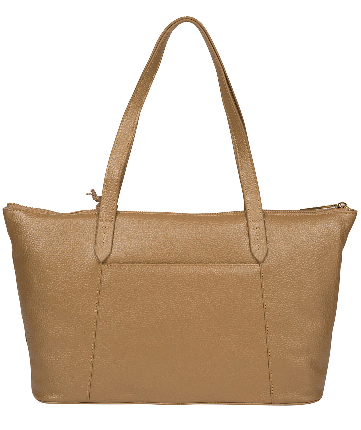 'Rosamonde' Metallic Champagne Leather Tote Bag image 3