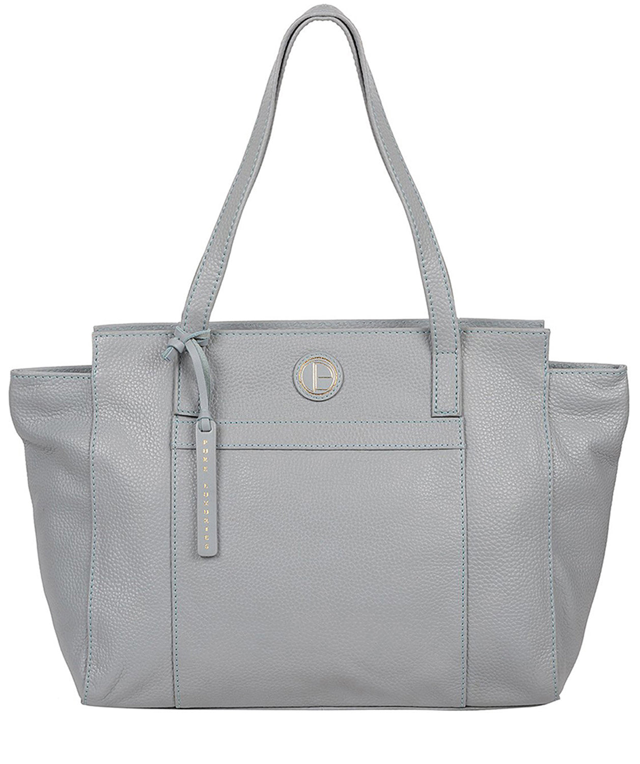 'Dusk' Cashmere Blue Leather Handbag