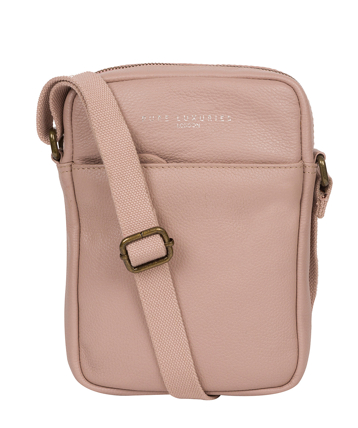 'Crew' Pink Leather Cross Body Bag