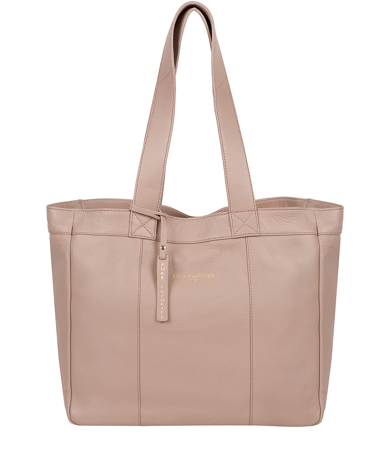 'Harlesden' Blush Pink Leather Tote Bag