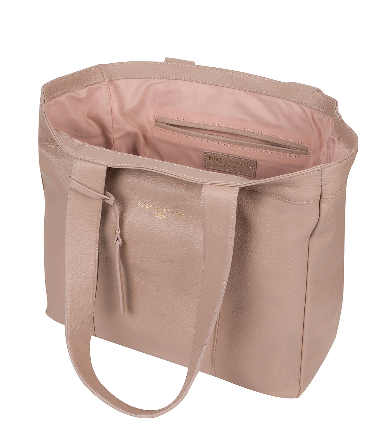 'Harlesden' Blush Pink Leather Tote Bag