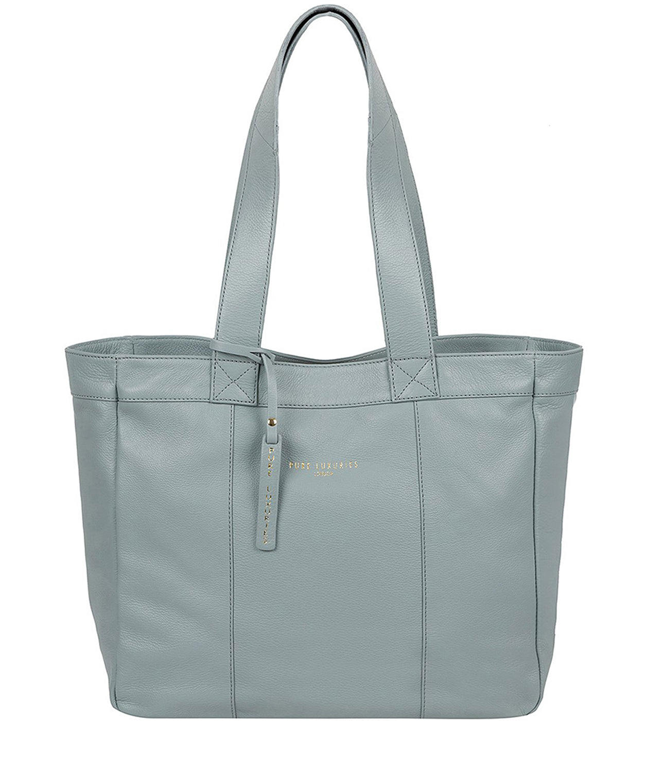 'Harlesden' Cashmere Blue Leather Tote Bag