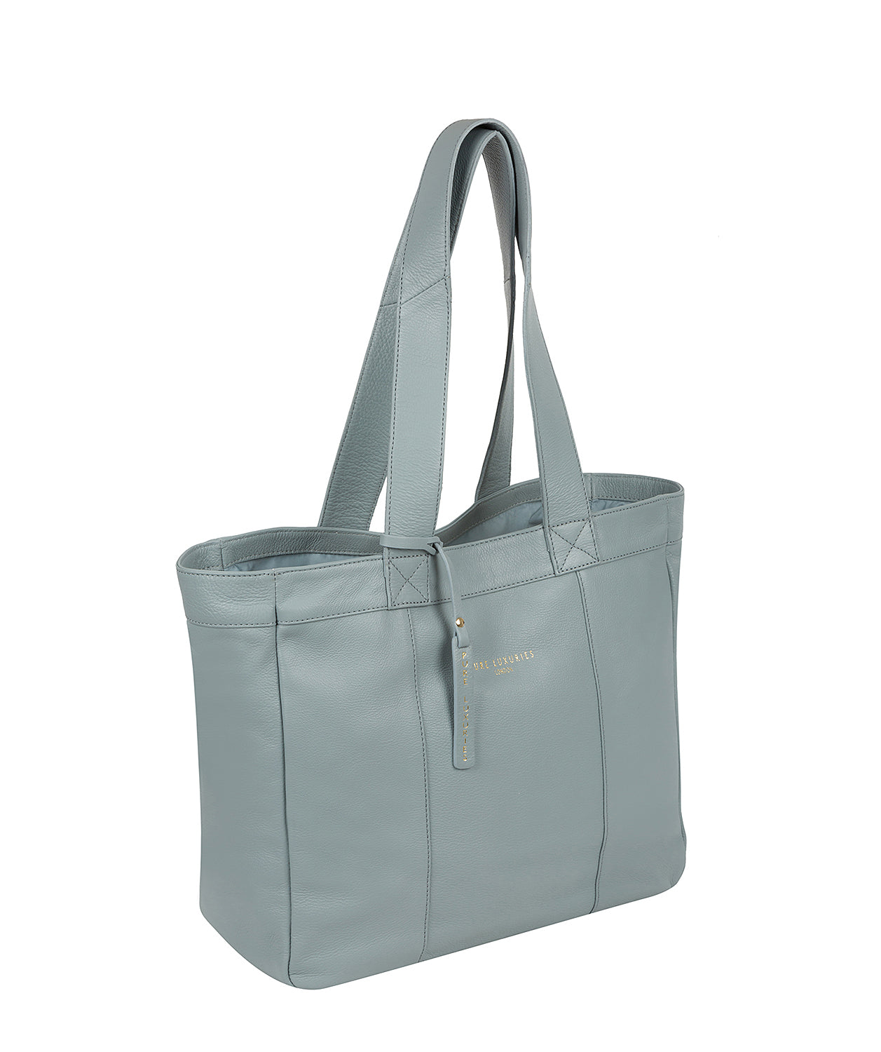 'Harlesden' Cashmere Blue Leather Tote Bag