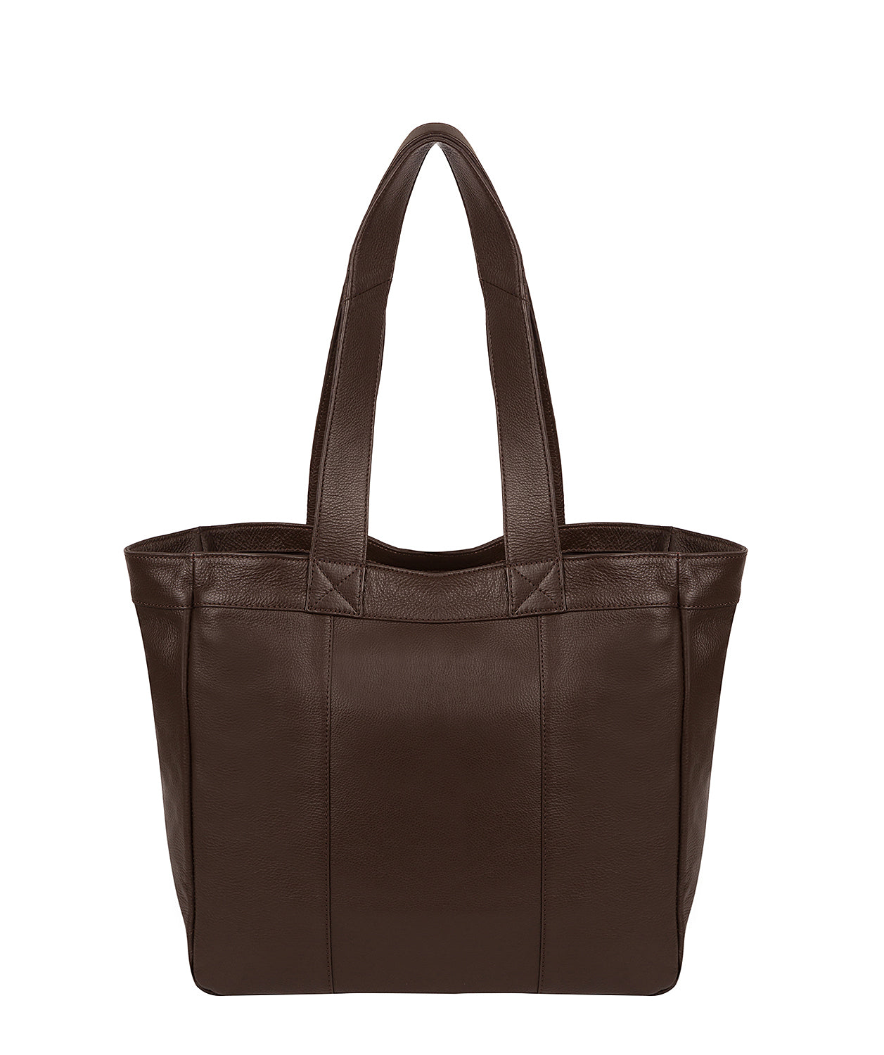 'Harlesden' Choco Leather Tote Bag