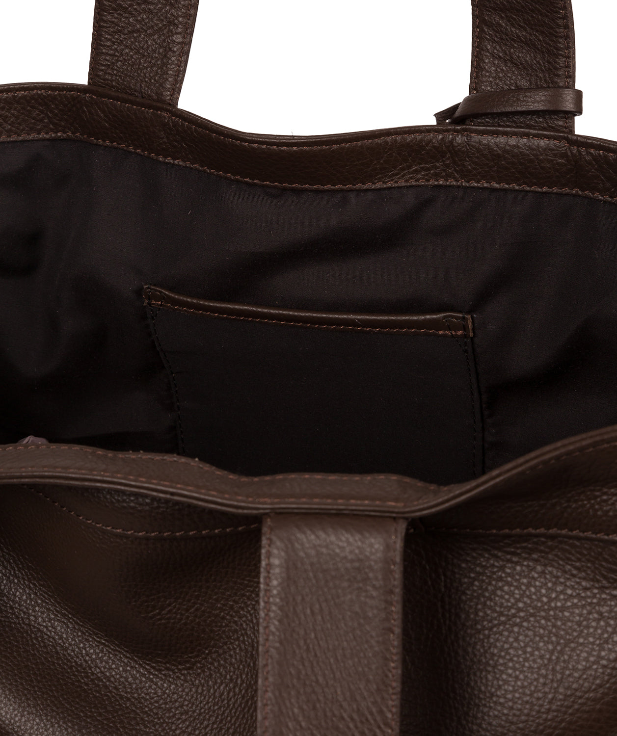 'Harlesden' Choco Leather Tote Bag