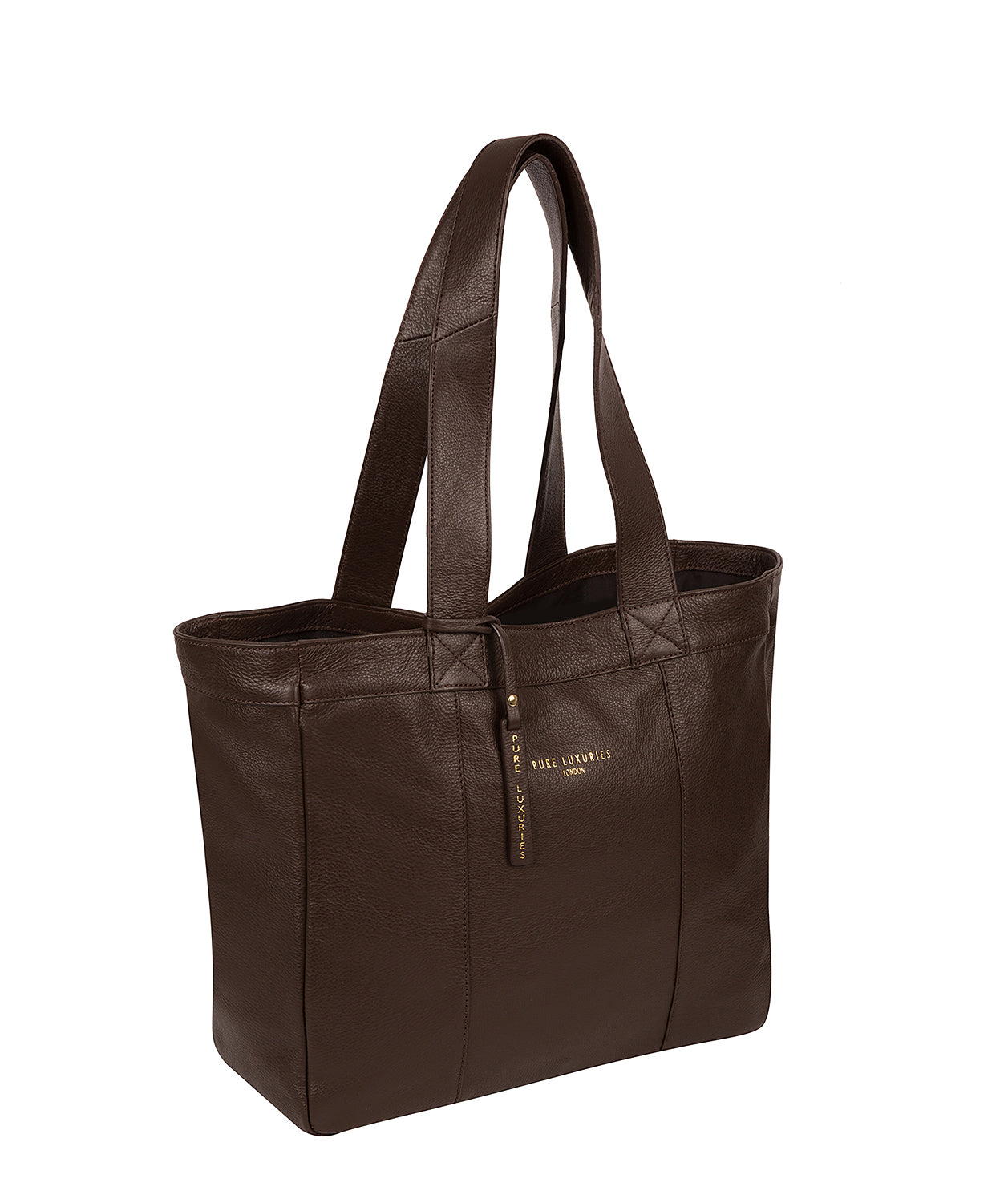 'Harlesden' Choco Leather Tote Bag