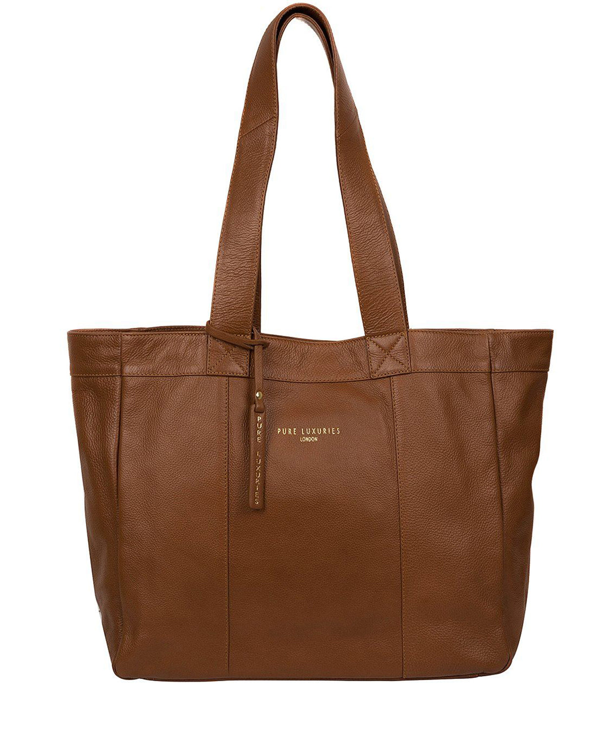 'Harlesden' Saddle Tan Leather Tote Bag