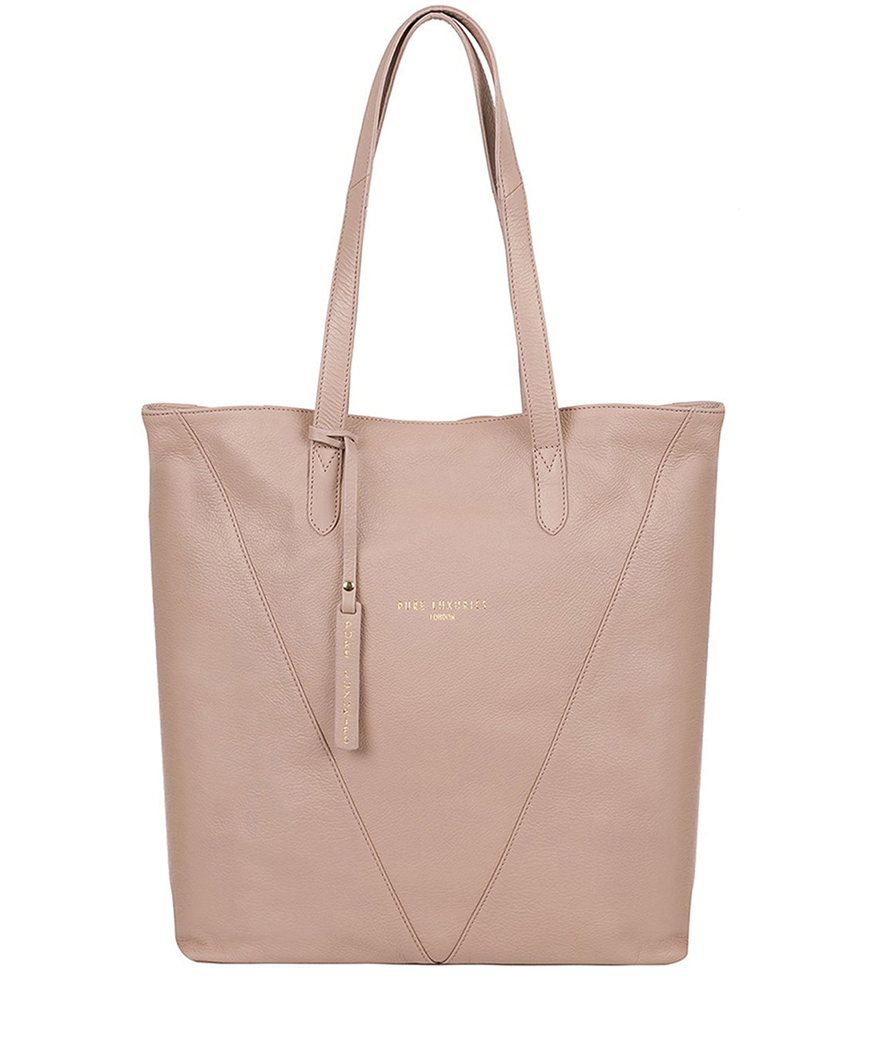 'Hatton' Blush Pink Leather Shopper Bag