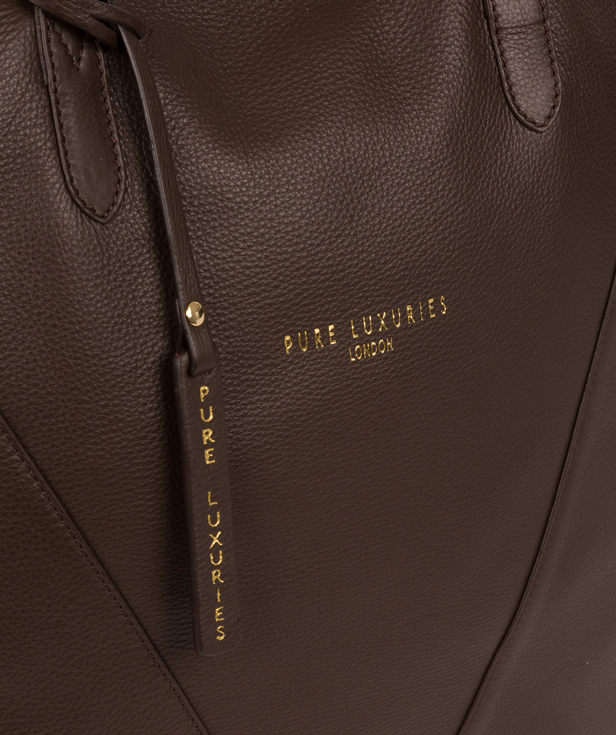 'Hatton' Choco Leather Shopper Bag