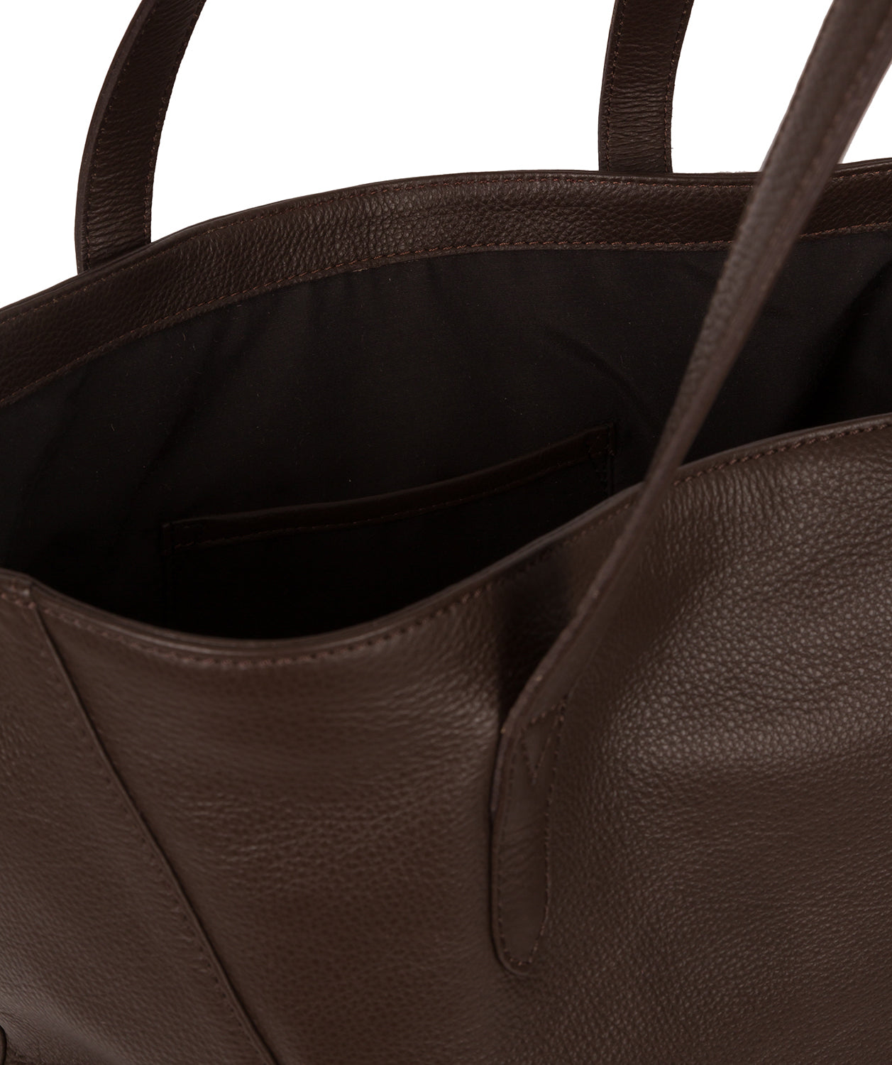 'Hatton' Choco Leather Shopper Bag