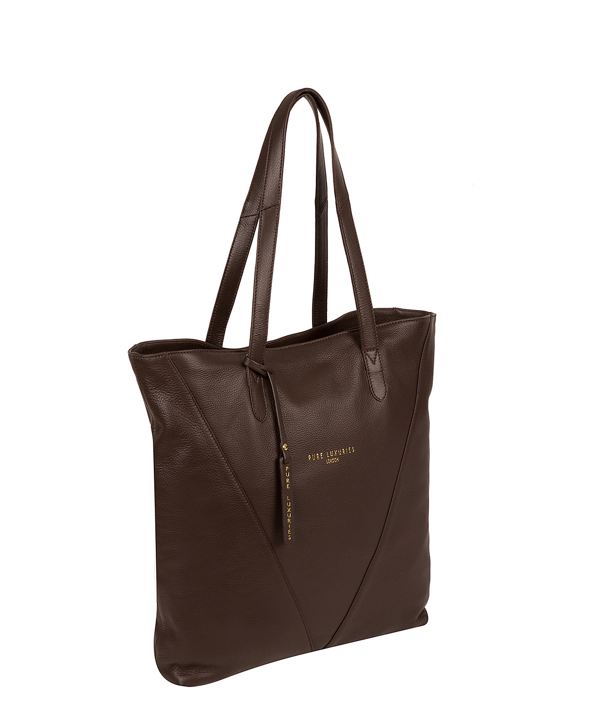 'Hatton' Choco Leather Shopper Bag