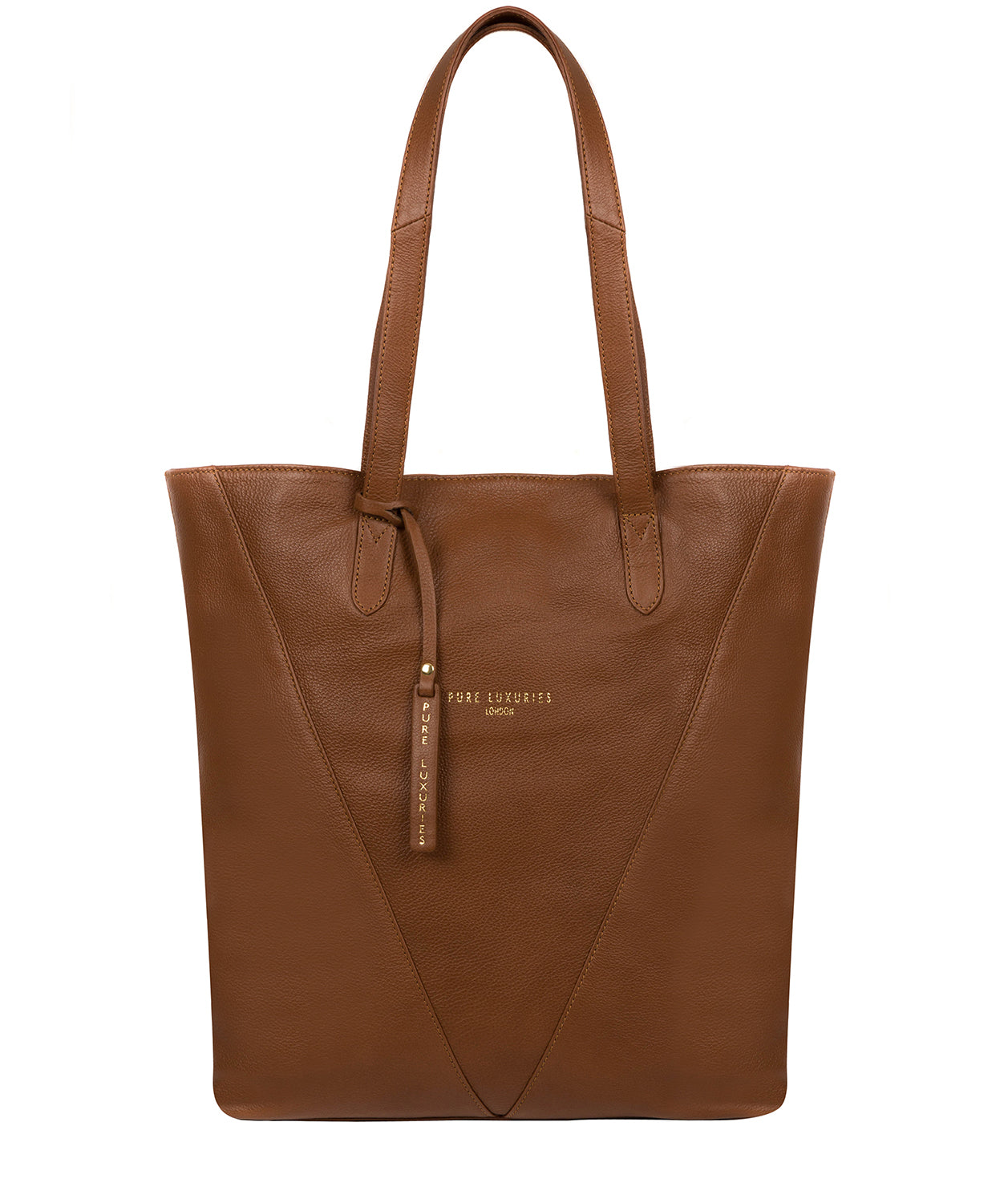 'Hatton' Saddle Tan Leather Shopper Bag