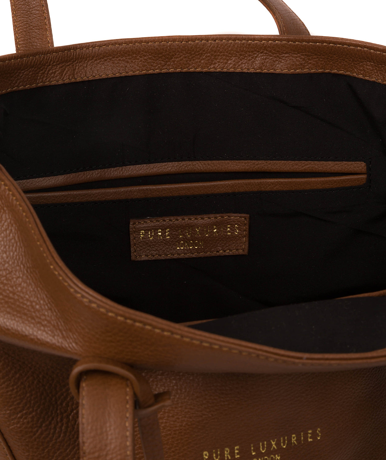 'Hatton' Saddle Tan Leather Shopper Bag