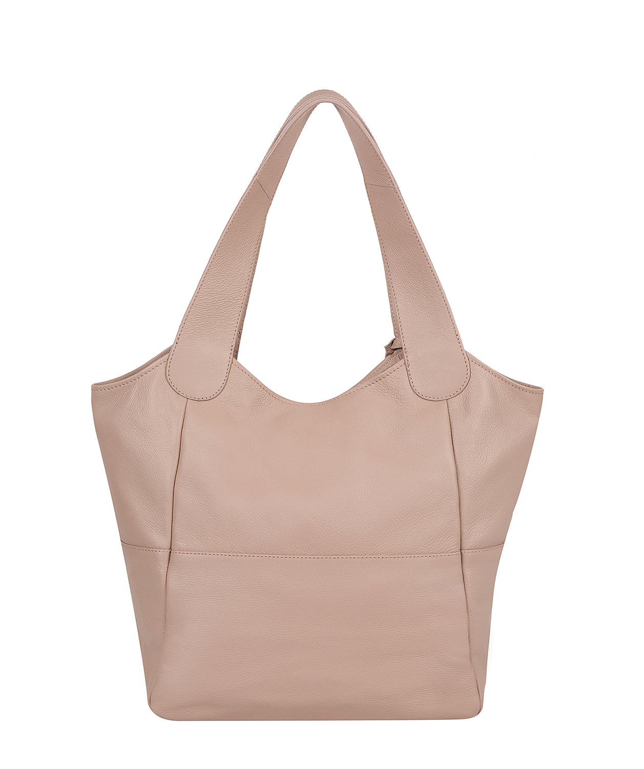 'Langdon' Blush Pink Leather Tote Bag