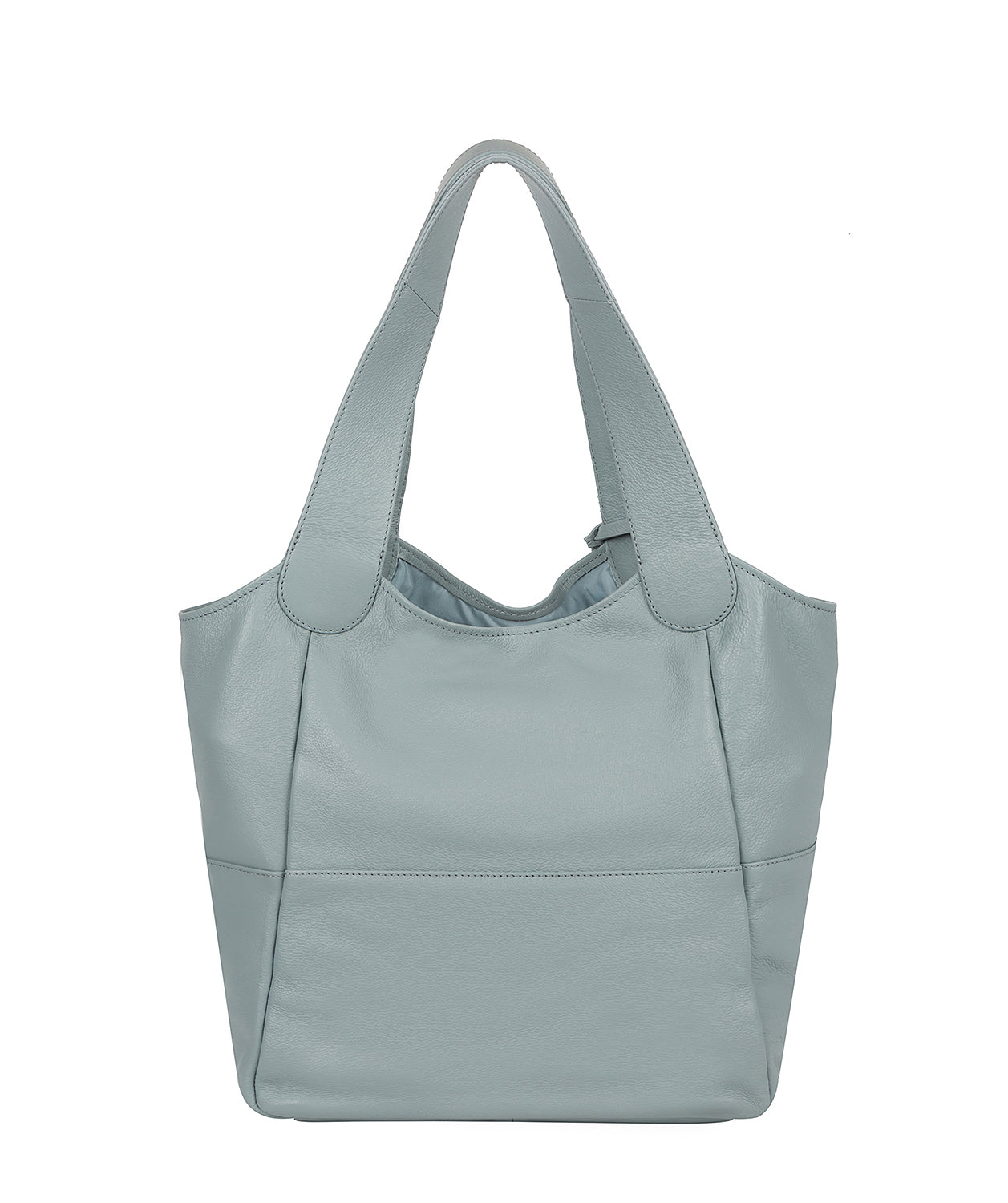 'Langdon' Cashmere Blue Leather Tote Bag