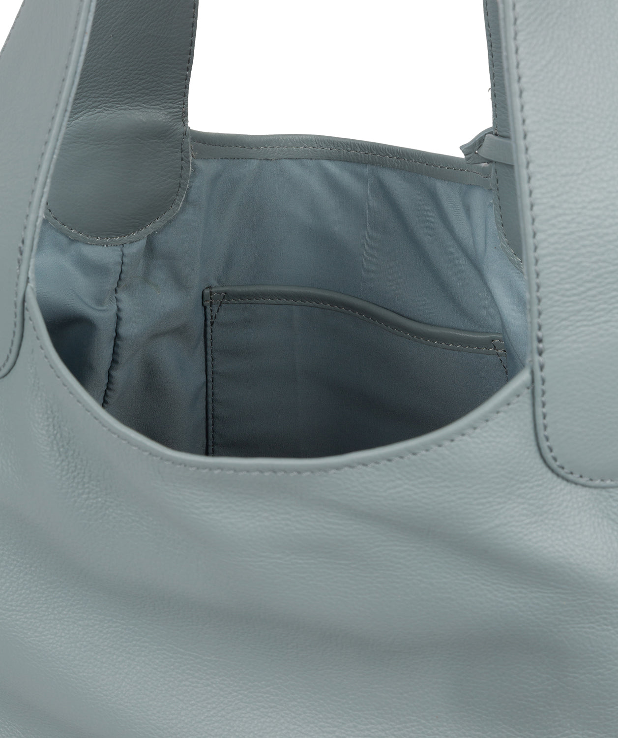 'Langdon' Cashmere Blue Leather Tote Bag