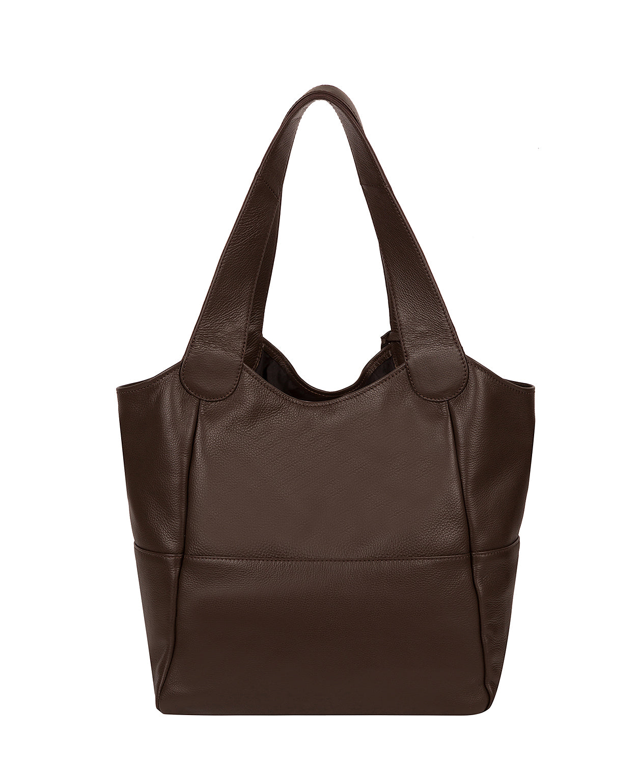 'Langdon' Choco Leather Tote Bag