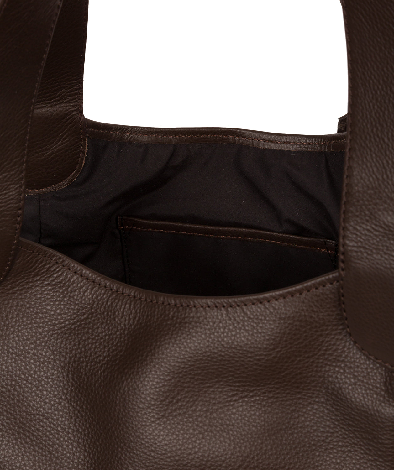 'Langdon' Choco Leather Tote Bag