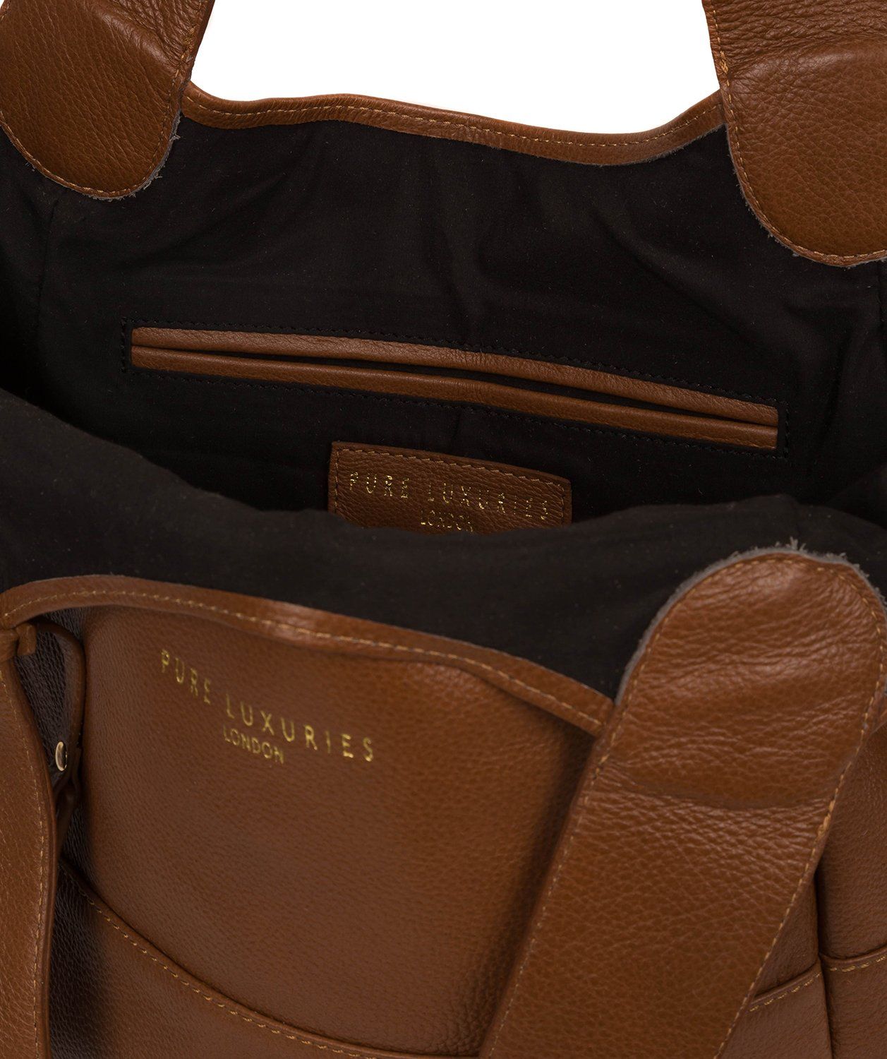 'Langdon' Saddle Tan Leather Tote Bag