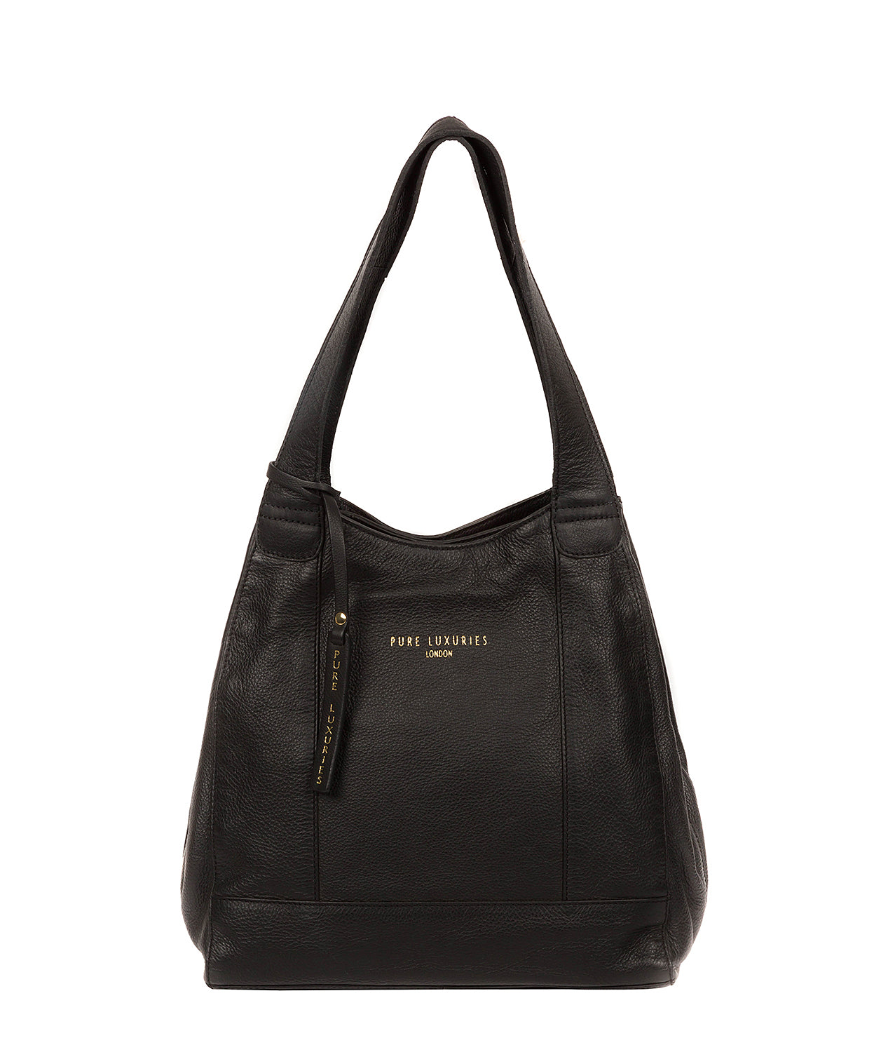 'Highbury' Black Leather Handbag