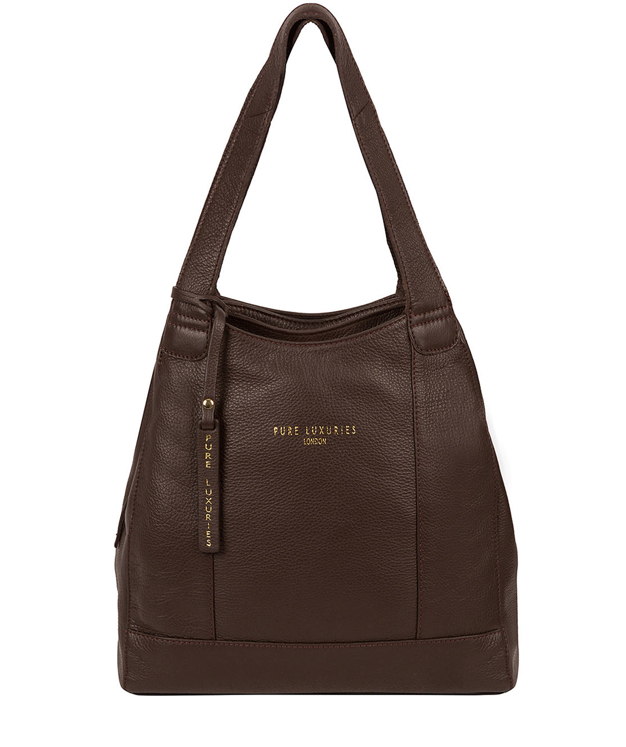 'Highbury' Choco Leather Handbag