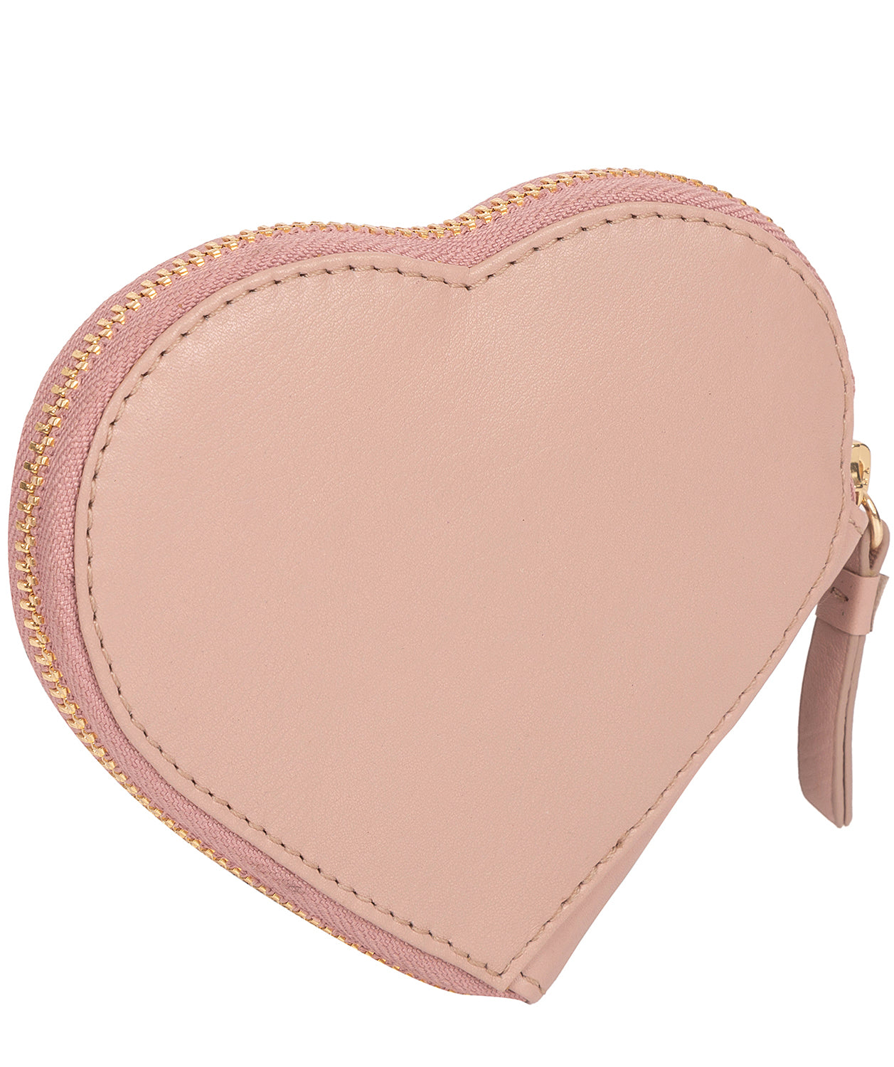 'Loughton' Blush Pink Leather Heart Coin Purse