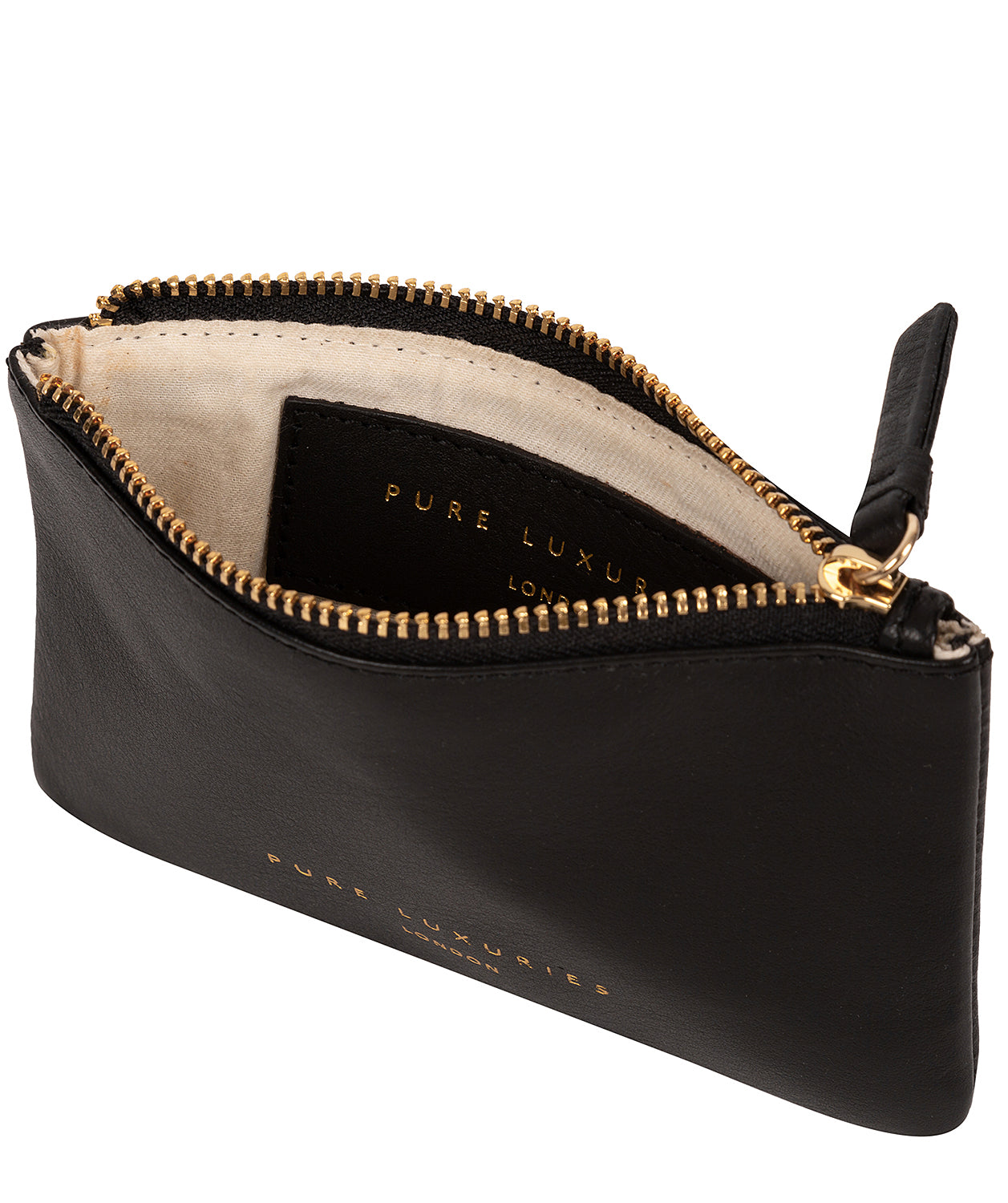 'Morden' Black Leather Coin Purse