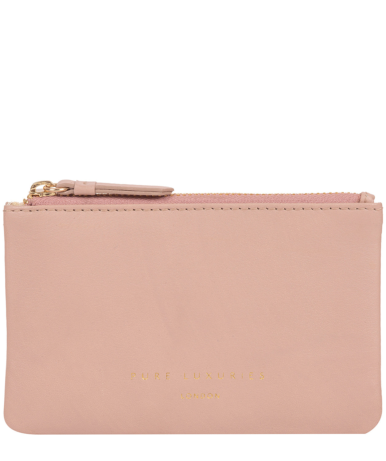 'Morden' Blush Pink Leather Coin Purse