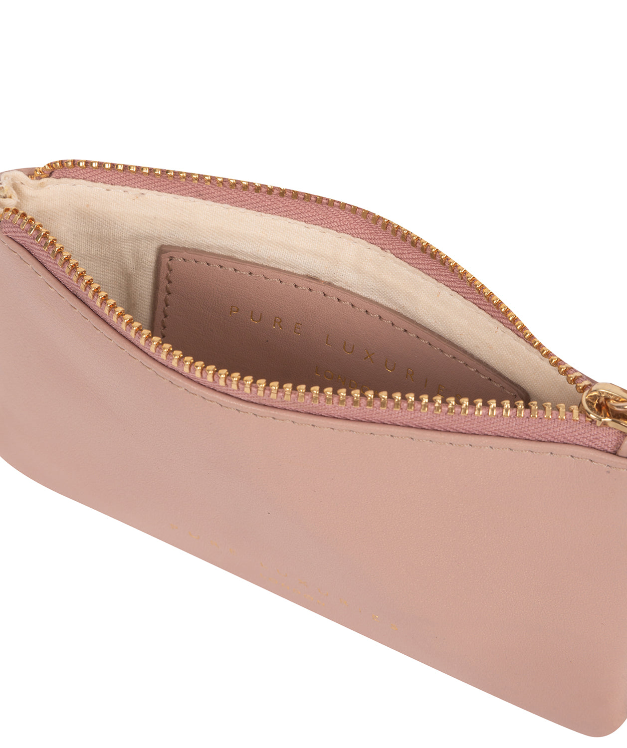 'Morden' Blush Pink Leather Coin Purse