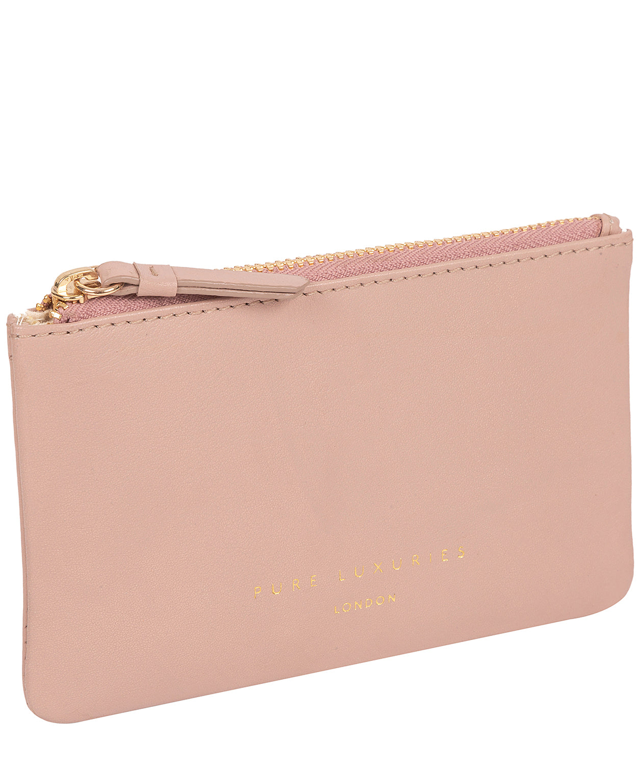 'Morden' Blush Pink Leather Coin Purse