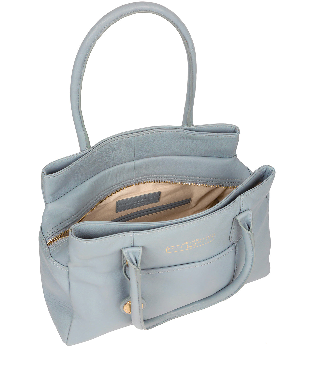 'Chatham' Cashmere Blue Leather Handbag